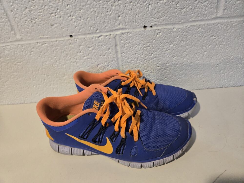 Nike Free 5.0 Purple/orange Womens 8 (20023) Used Good Condition